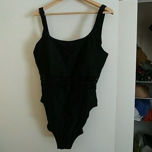 Black one piece swimsuit